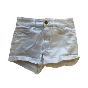 American Eagle Outfitter’s White Super Super Stretch Hi-Rise Denim Short - Women